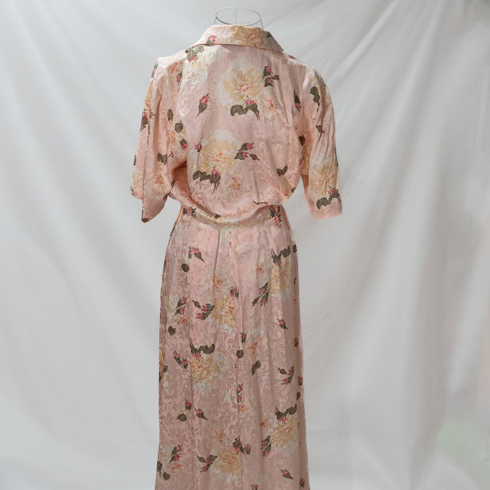 Gillian Silk Dress | Pink Floral | Women's Size 8